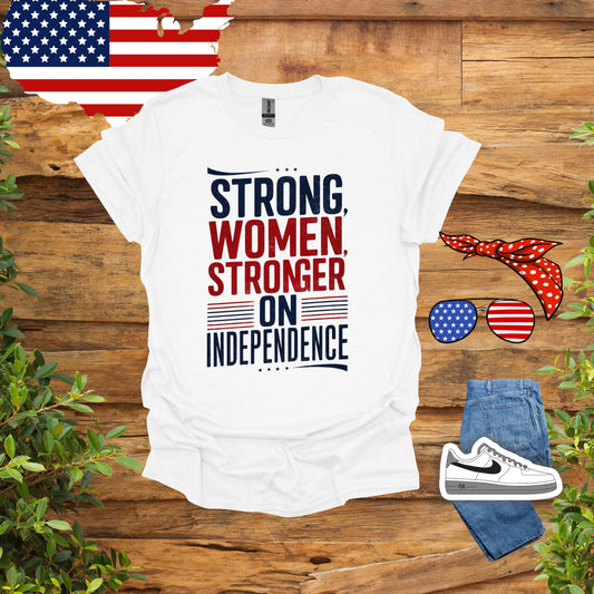 Ladies white 4th of July Shirts