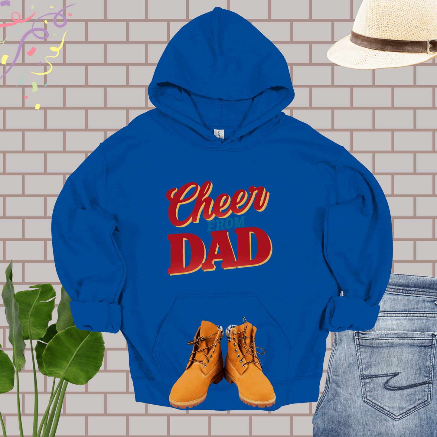 Cheer Dad Royal Hoodie