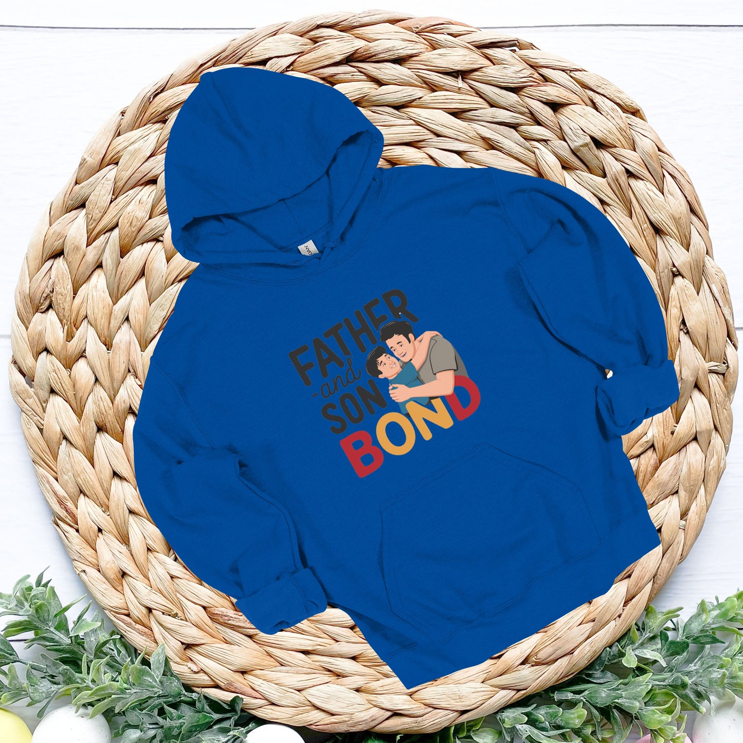 Son and Dad Royal Hoodie