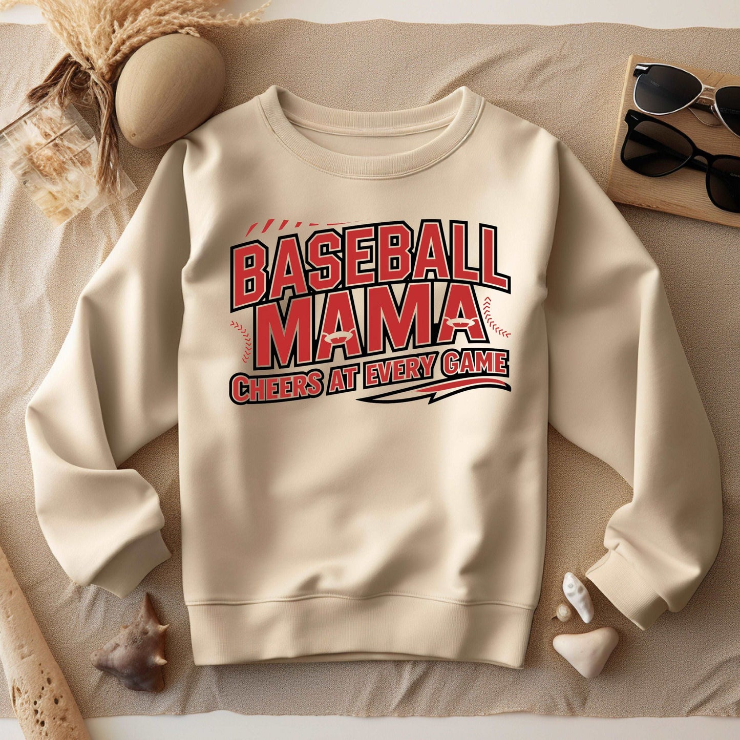 Baseball Mama Sand Sweatshirt