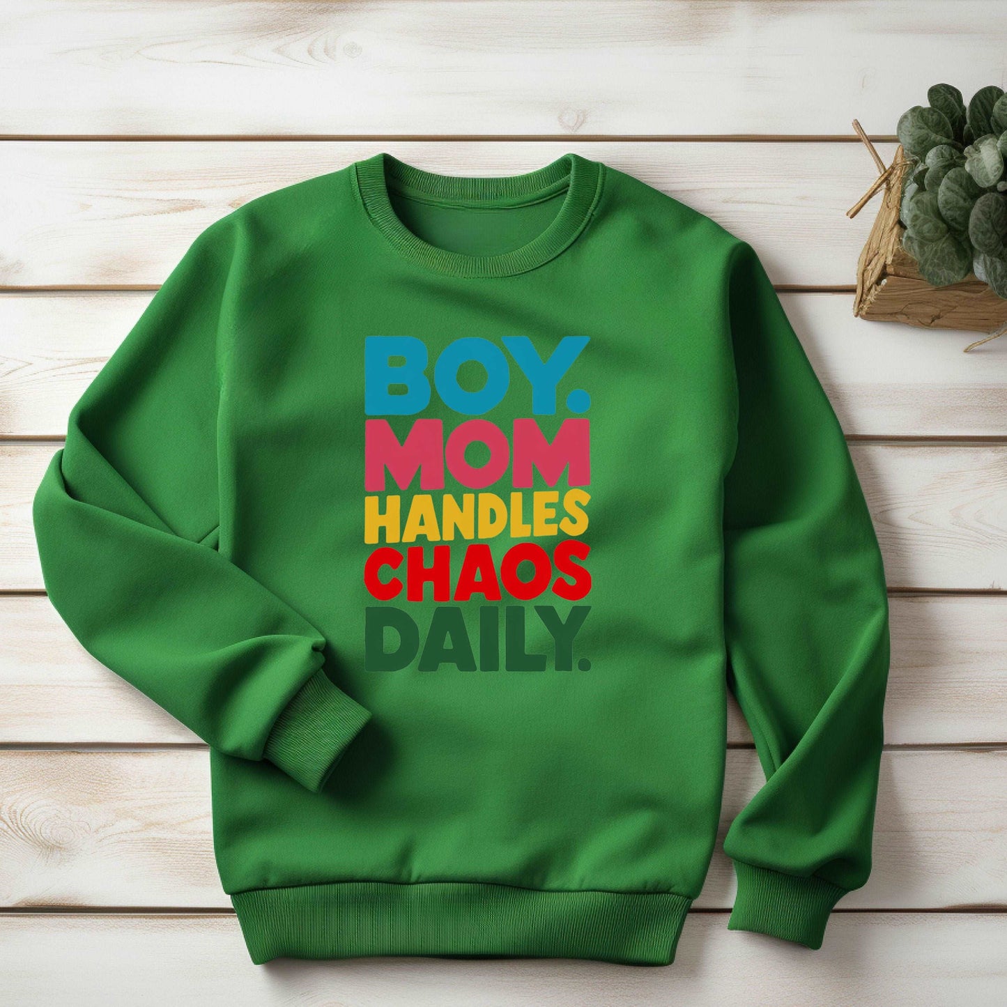 Boy Mom Irish Green Sweatshirt
