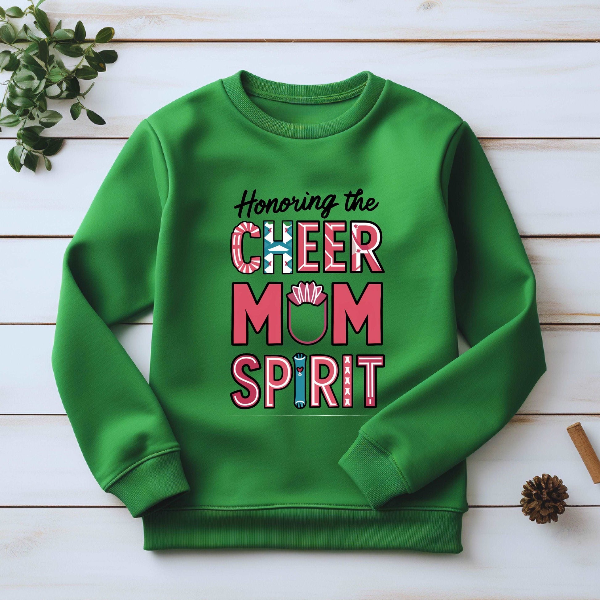 Cheer Mom Irish Green Sweatshirt