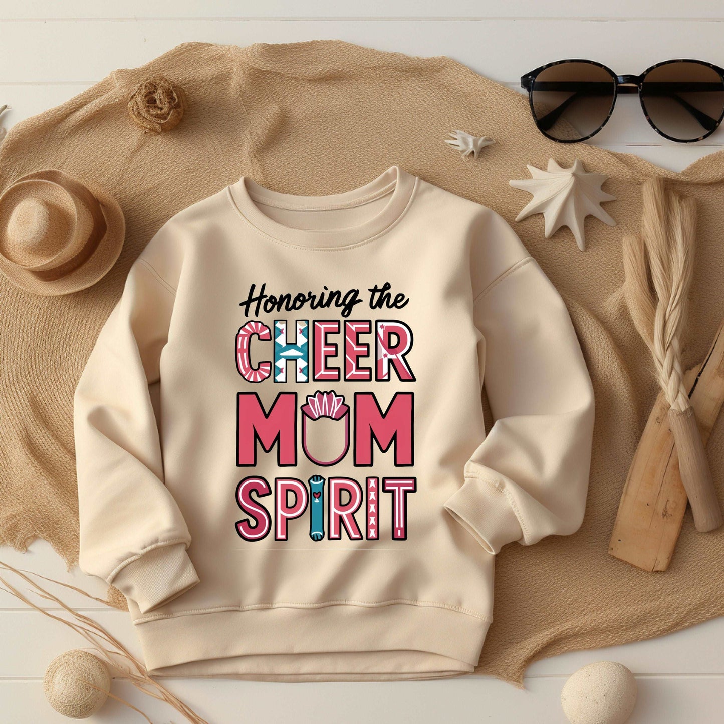Cheer Mom Sand Sweatshirt