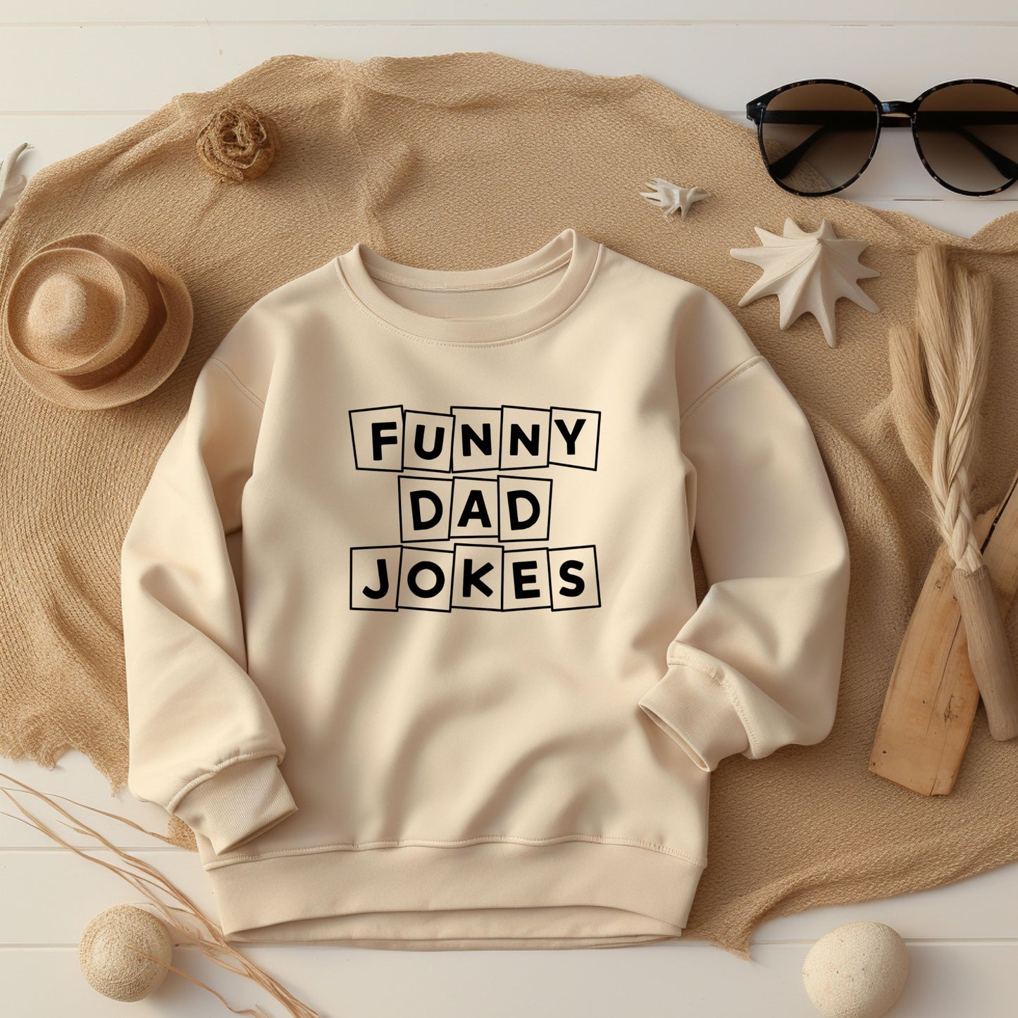 Funny Dad Joke Sand Sweatshirt