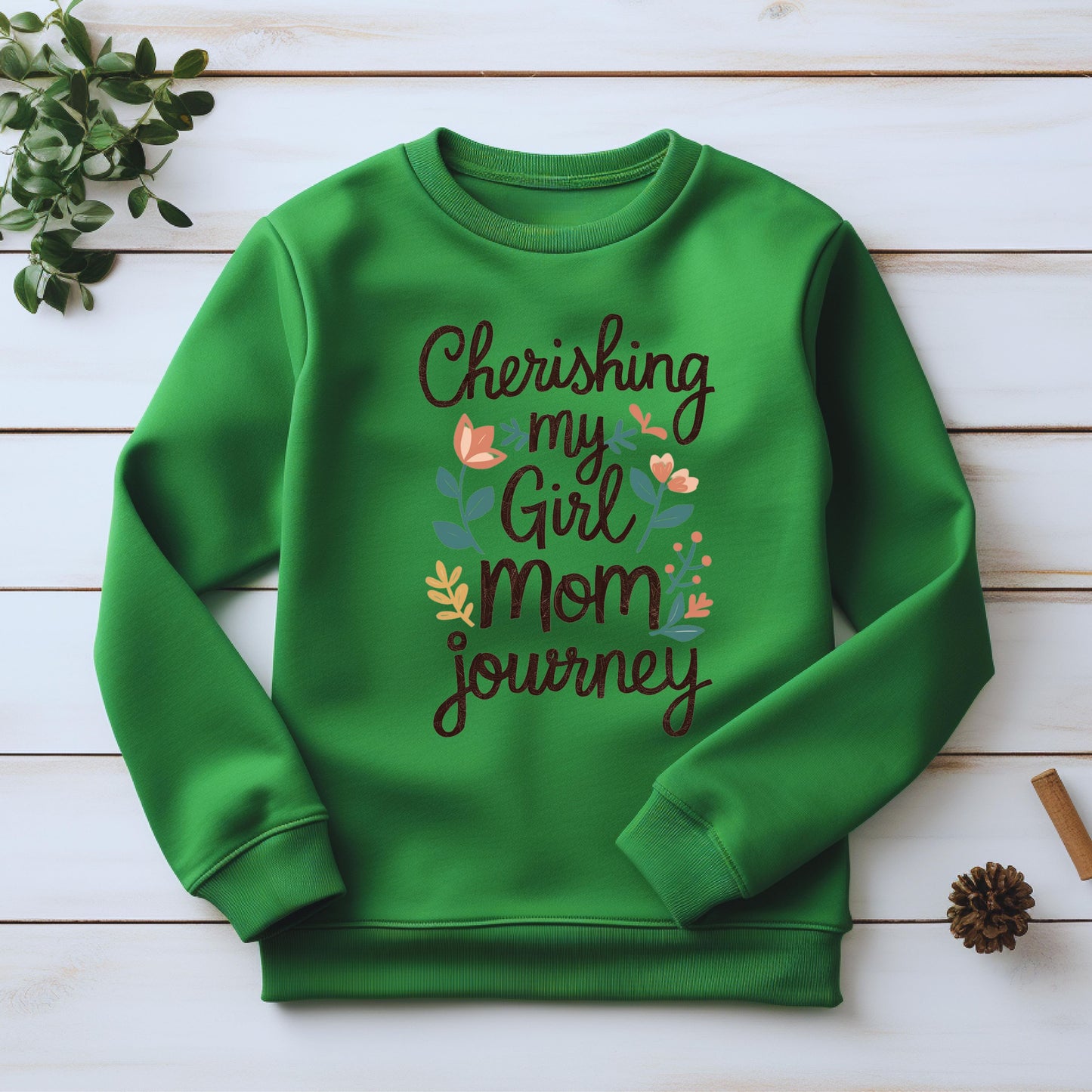 Girl Mom Irish Green Sweatshirt