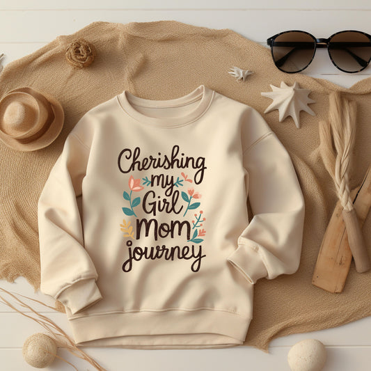 Girl Mom Sand Sweatshirt