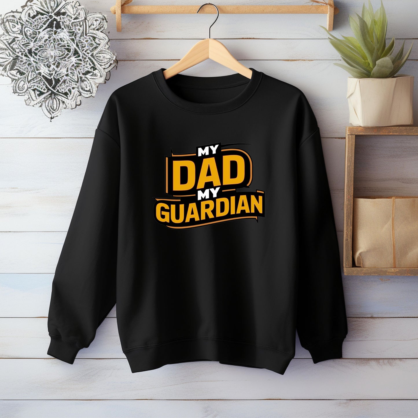 Guardian Dad Black Sweatshirt