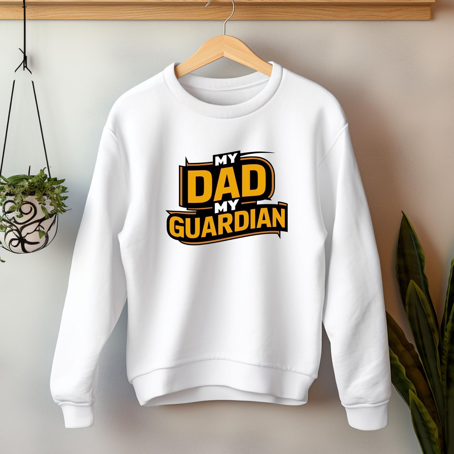 Guardian Dad White Sweatshirt