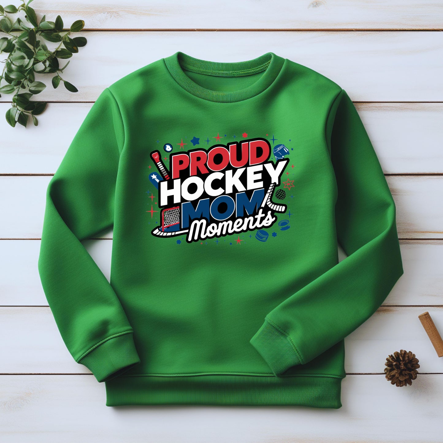Hockey Mom Irish Green Sweatshirt