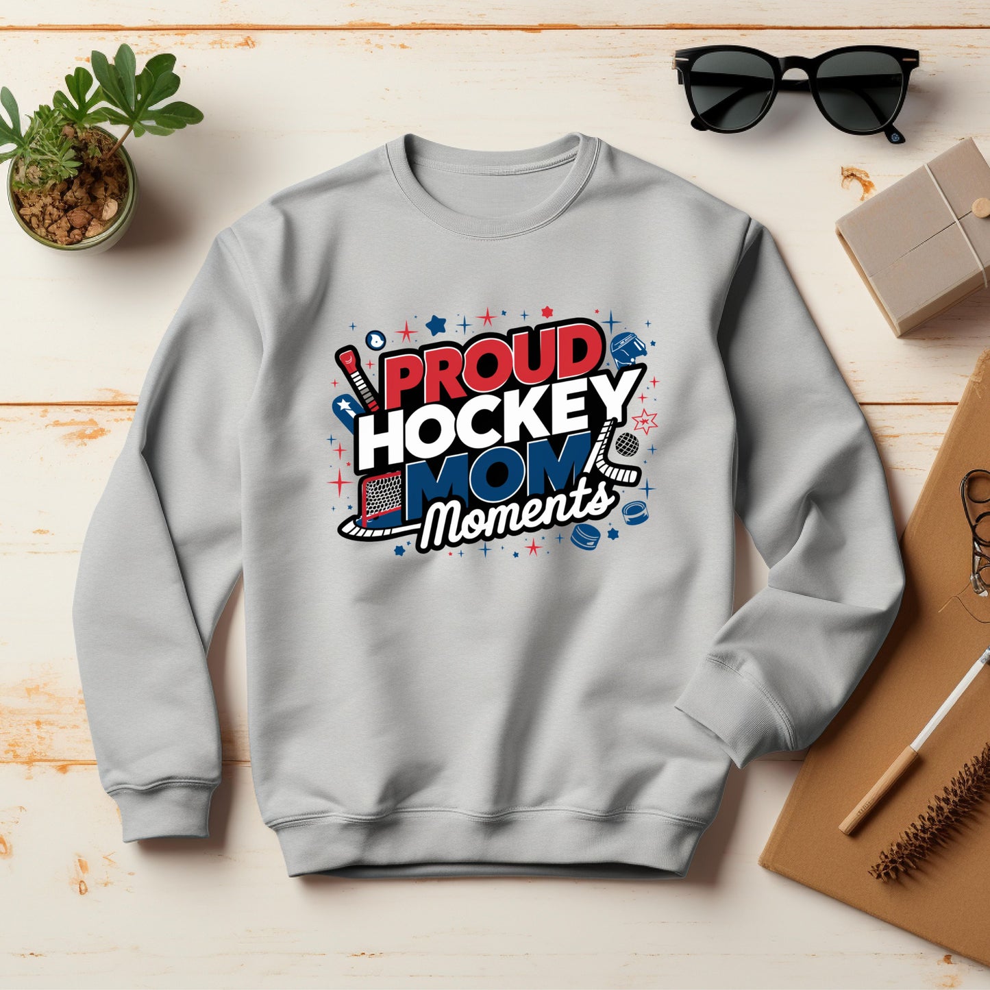 Hockey Mom Sport Grey Sweatshirt