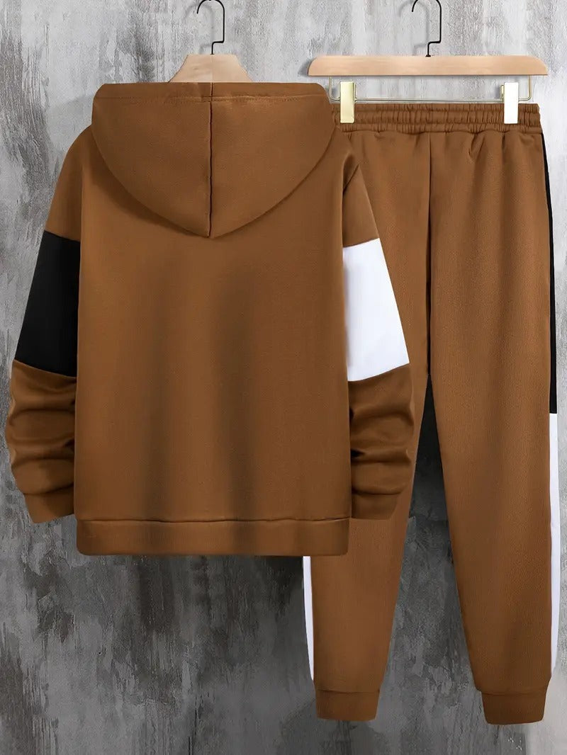 Men's Athletic Color Block Tracksuit