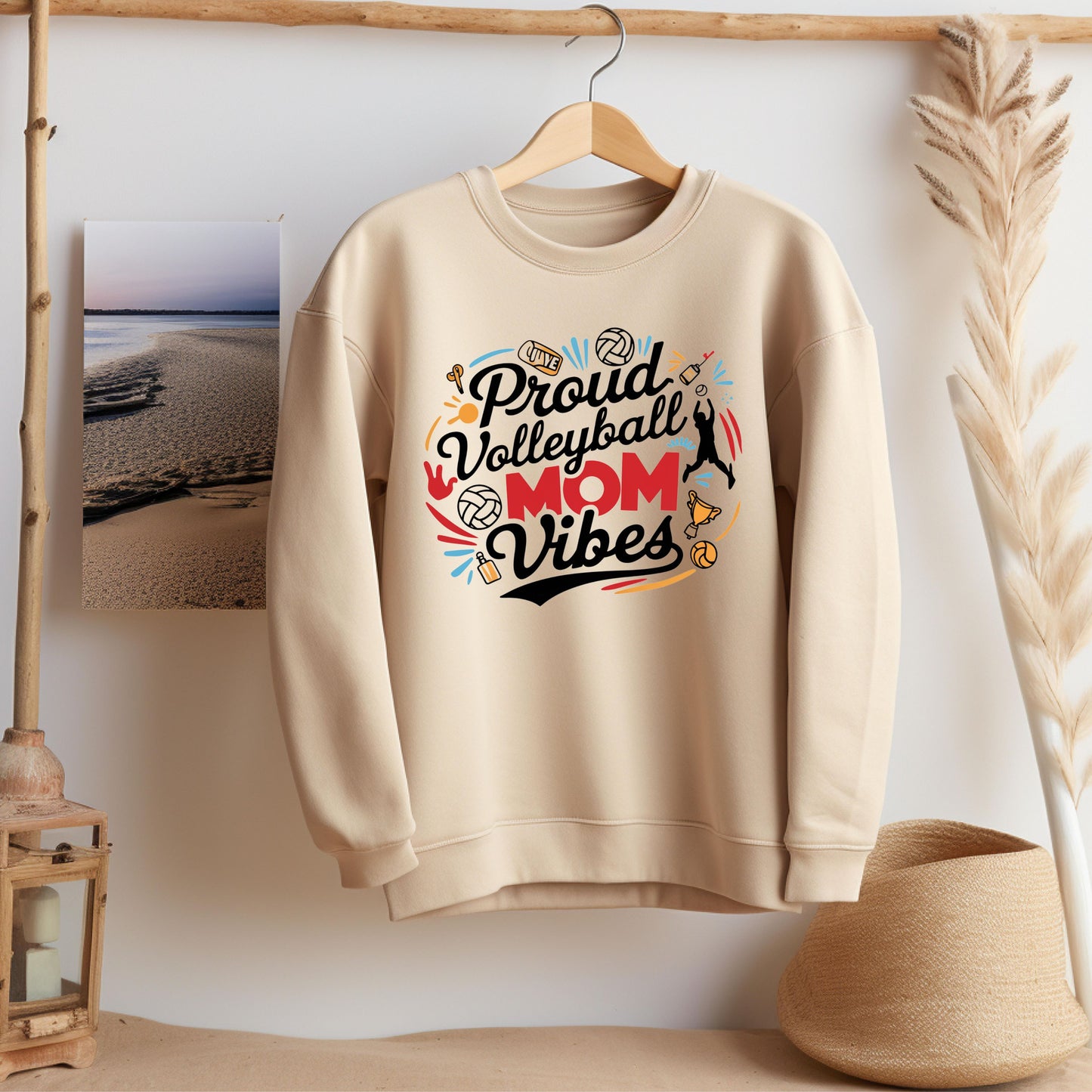 Volleyball Mom Sand Sweatshirt
