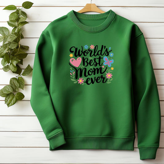 World Best Mom Irish Green Sweatshirt