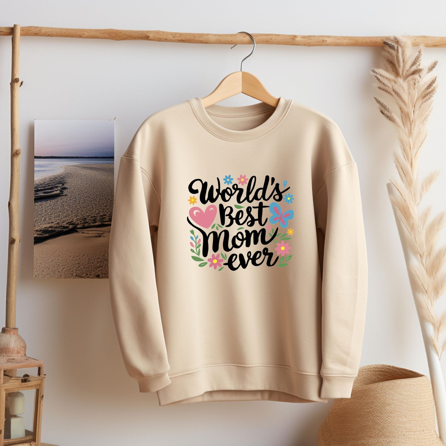 World Best Mom Sand Sweatshirt