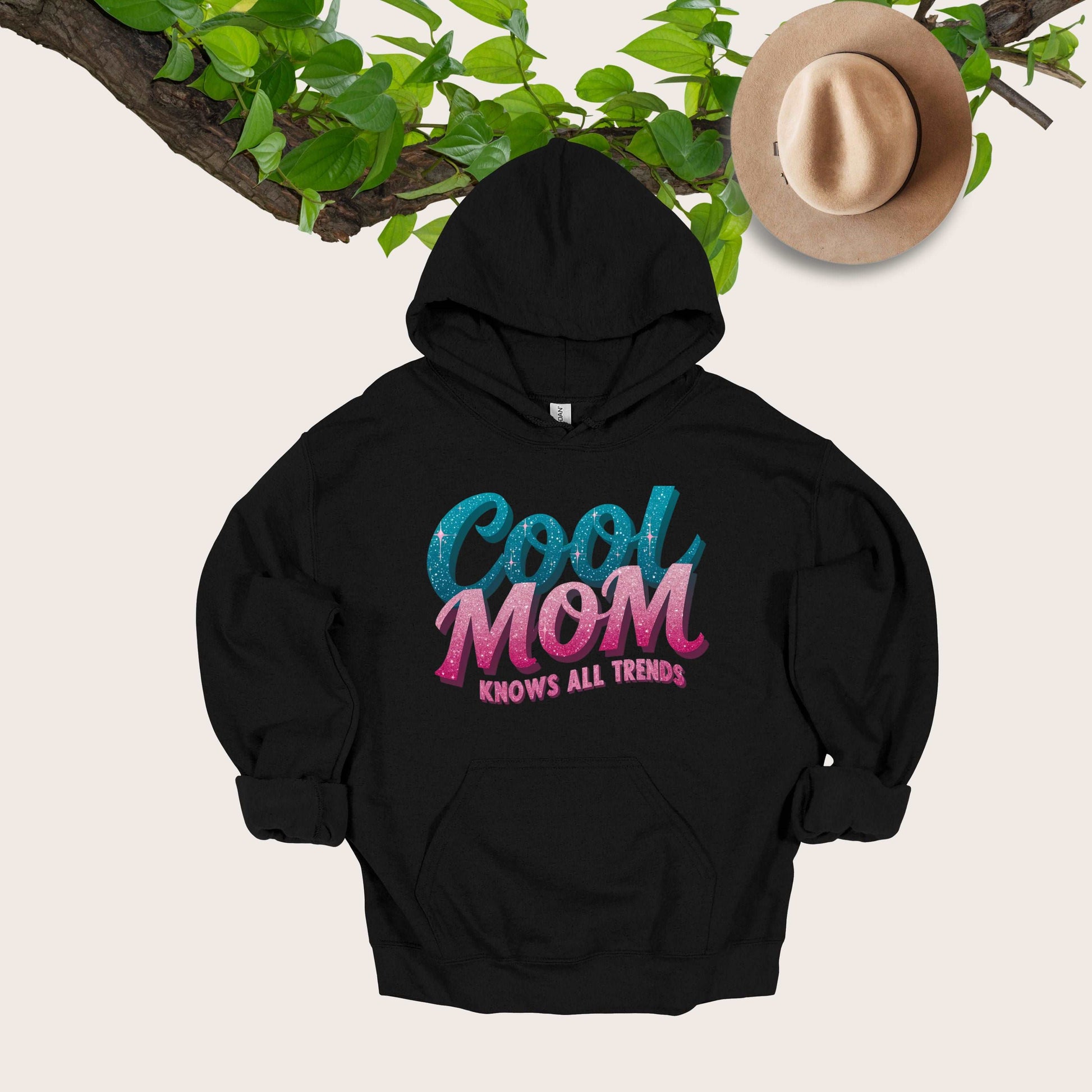 Cool Mom Black Hoodie