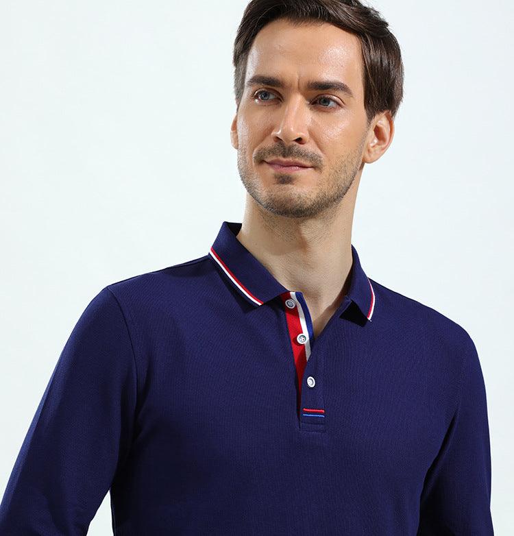 Copper Ammonia Cotton Long Sleeve Polo Shirt - Maves Apparel