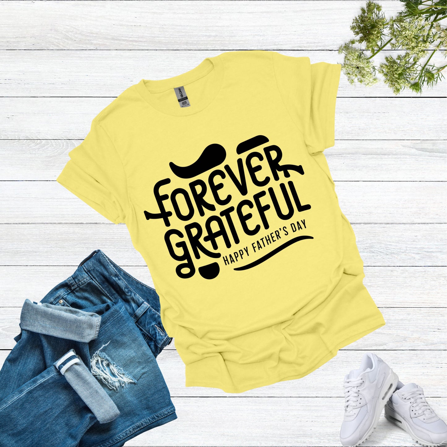 Grateful Dad Cornsilk Shirt | Father Day Shirt