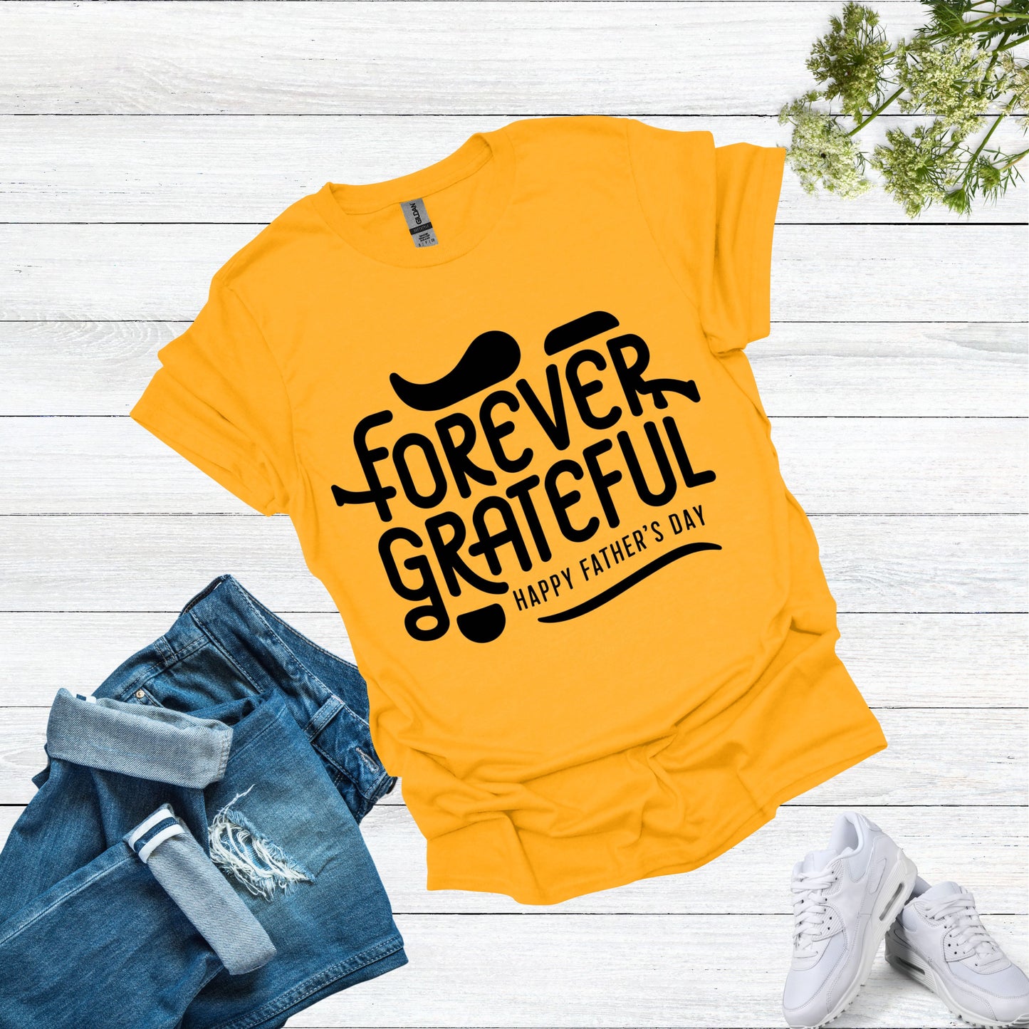 Grateful Dad Gold Shirt | Father Day Shirt