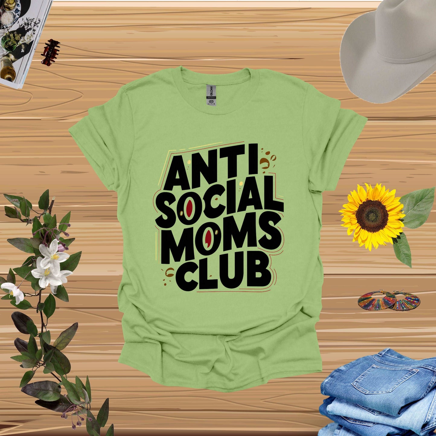 Anti Social Moms Club  Kiwi Shirt