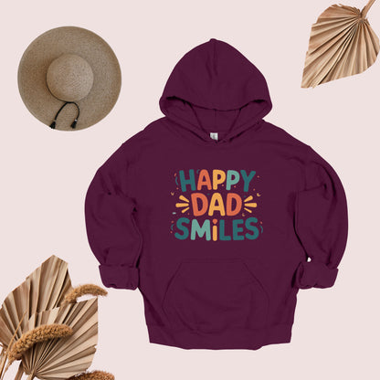 Happy Dad Maroon Hoodie