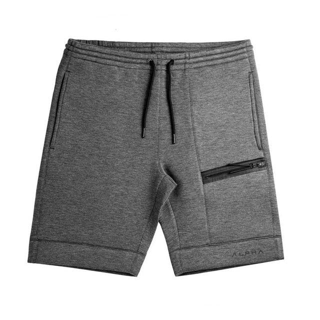 Men's Cotton Sports Running Shorts with Zipper Pockets - Maves Apparel