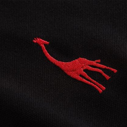 Men's Deer Embroidery Cotton Polo Shirt - Maves Apparel