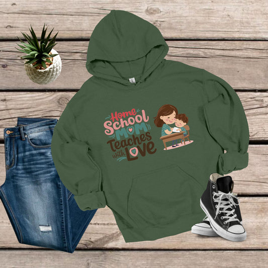 Soccer Mom Military Green Hoodie