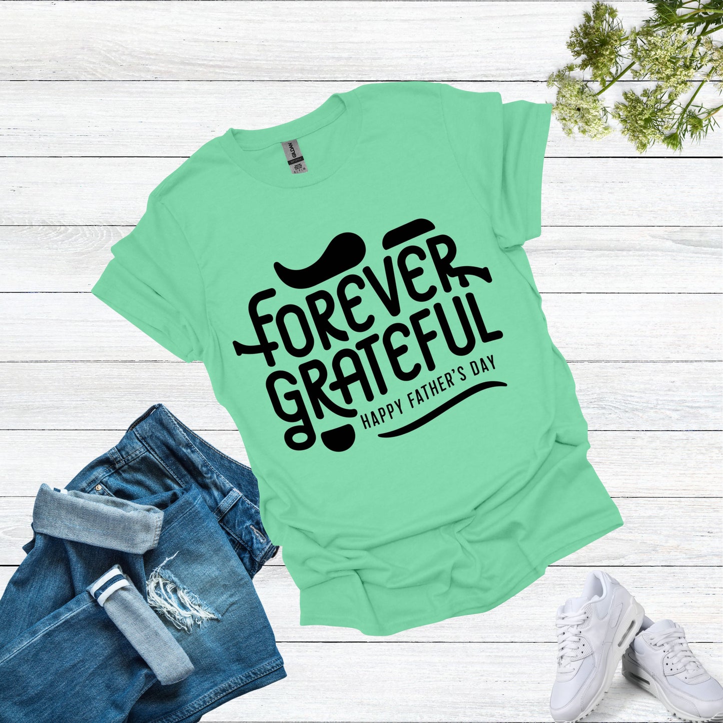 Grateful Dad Mint Green Shirt | Father Day Shirt