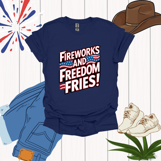 Navy Funny 4th of July Shirt