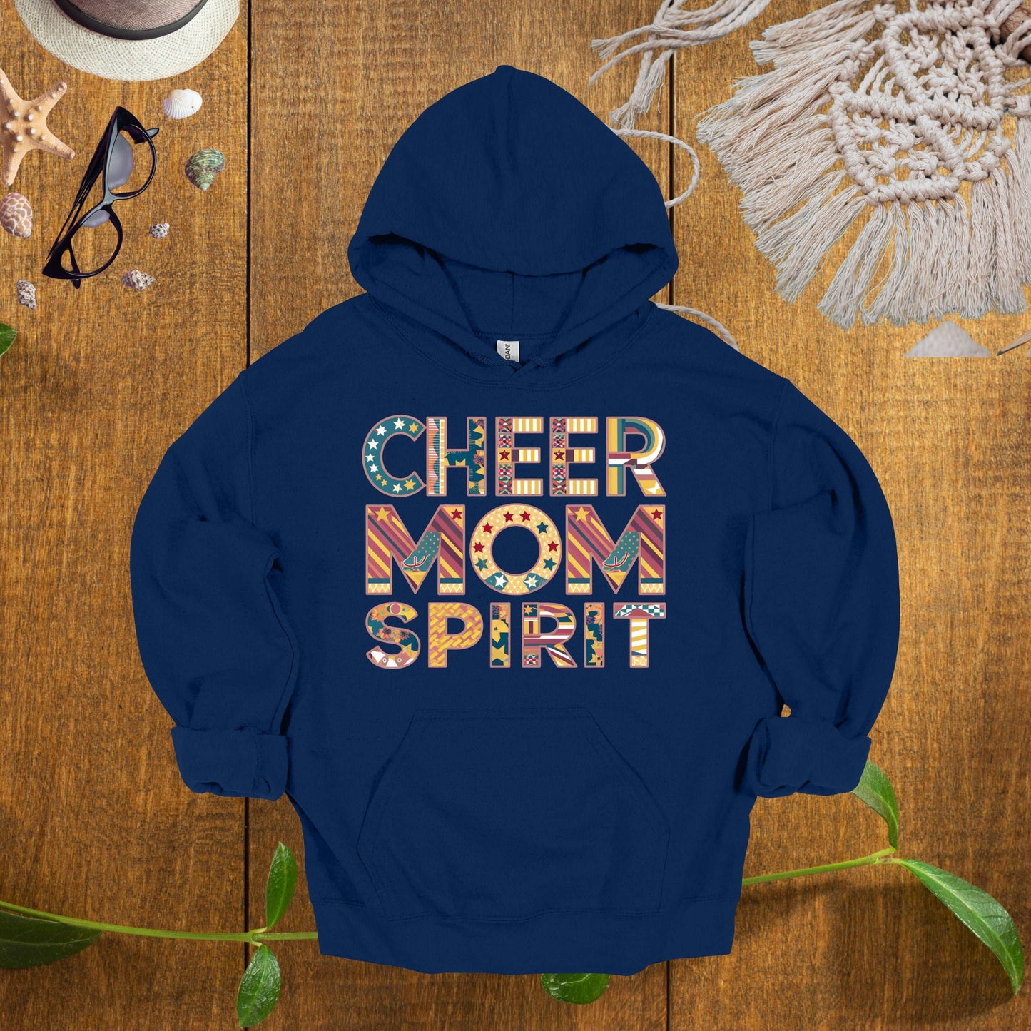 Cheer Mom Navy Hoodie