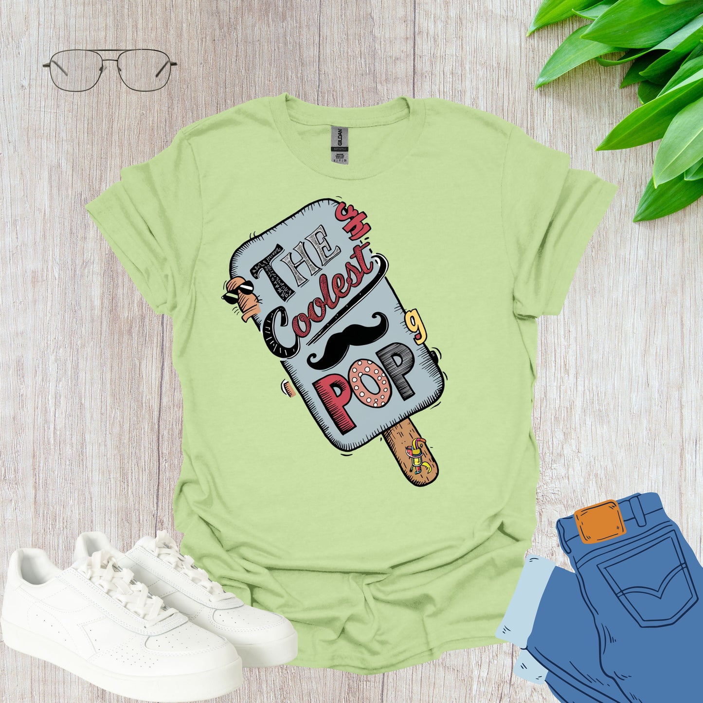 The Coolest Pop Pistachio Funny Dad Shirt