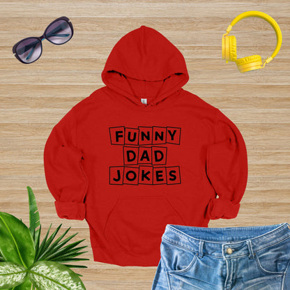 Funny Dad Red Hoodie | Enjoy Dad Joked