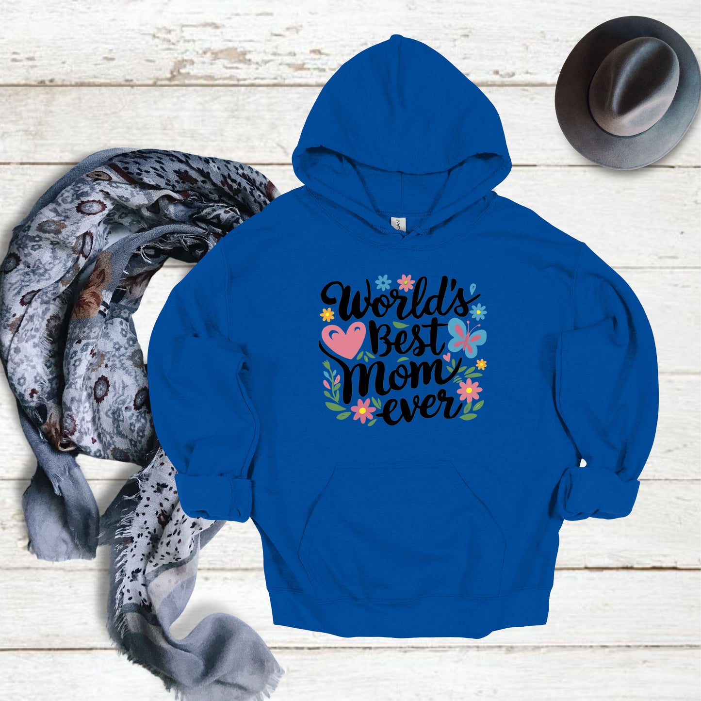 World Best Mom Royal Hoodie