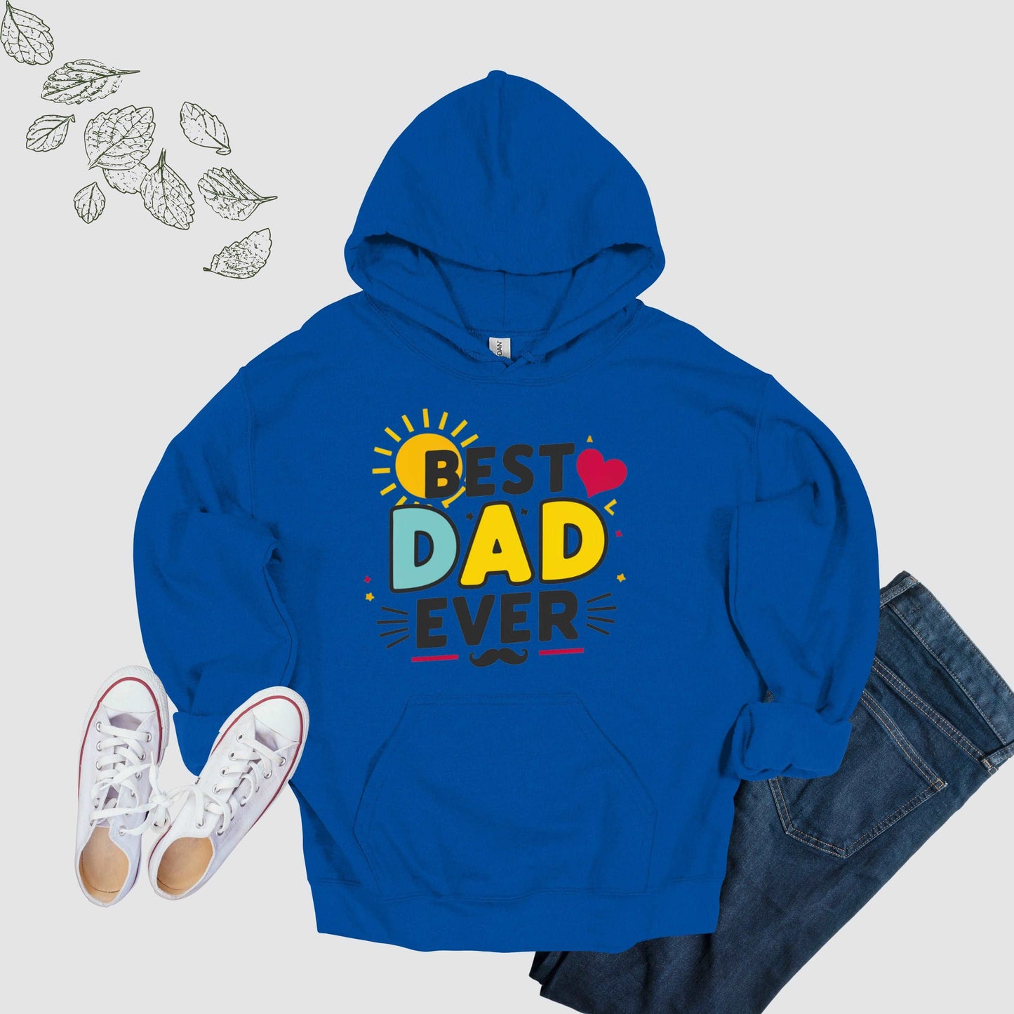 Best Dad Ever Royal Hoodie