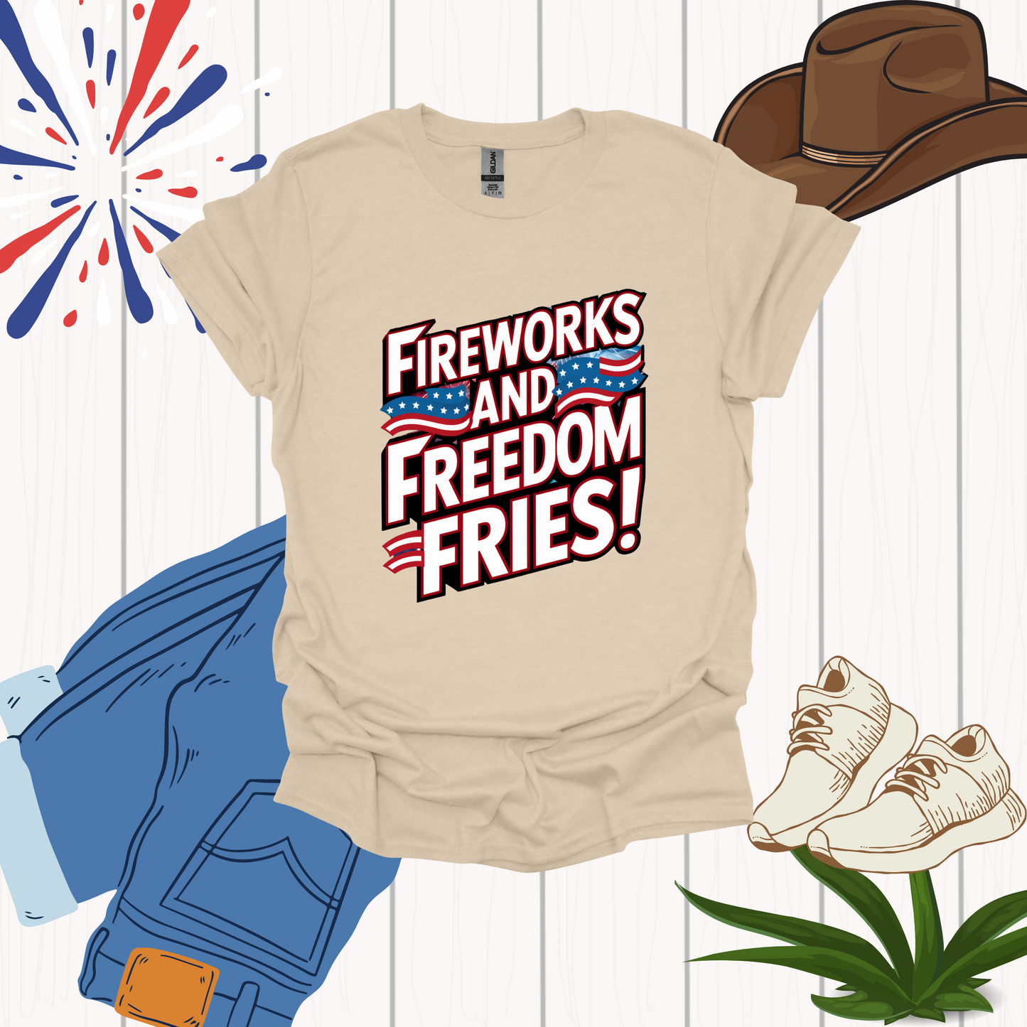 Sand Funny 4th of July Shirt