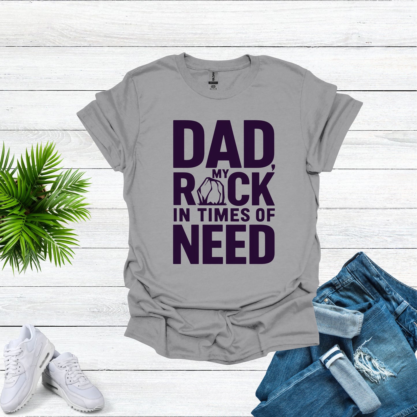 Son Dad Sport Grey Shirt | Strong Father Child Relation