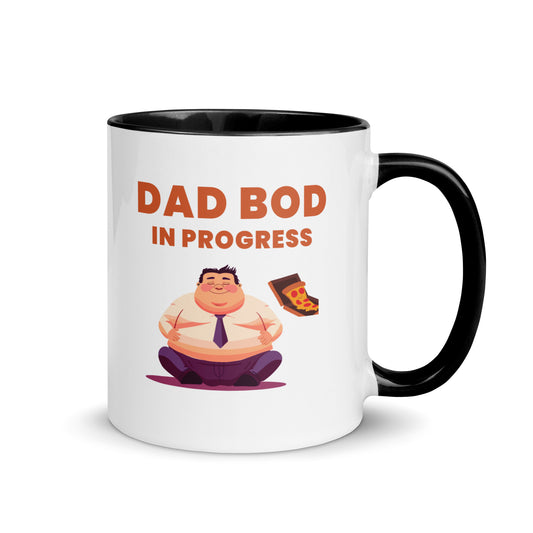 Dad Bod in Progress Mug with Color Inside