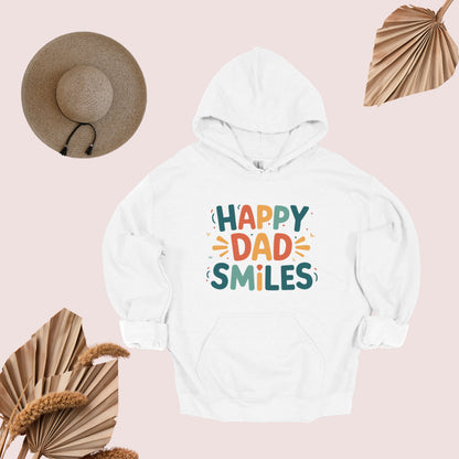 Happy Dad White Hoodie