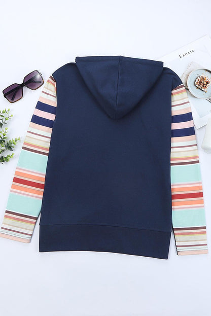 Jacket with Striped Colour Block Zipper - Maves Apparel