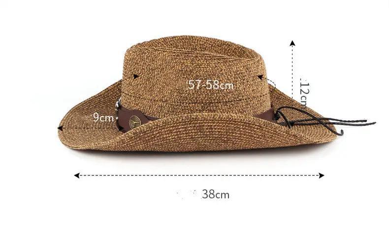 Men's Western Straw Cowboy Hat - Maves Apparel