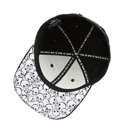 Mens Hip Hop Fashion Skull Embroidery Baseball Cap - Maves Apparel