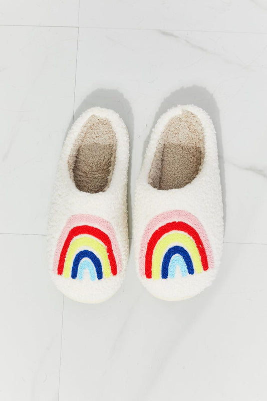 MMShoes Rainbow Plush Slipper - Maves Apparel